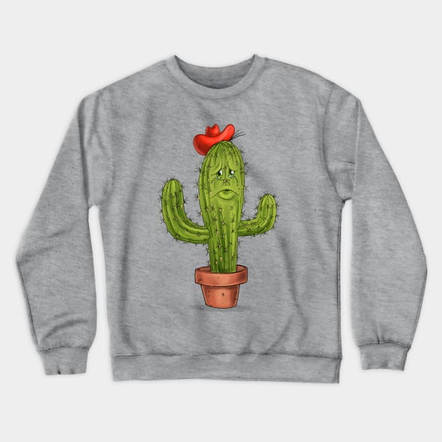 Hug Me Cactus Crewneck Sweatshirt by Schink